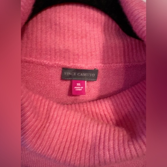 💗 Vince Camuto Pink Turtleneck Sweater – Size XL 💗 - Picture 4 of 5